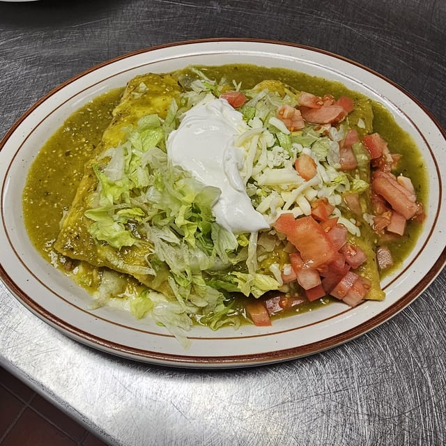 Enchiladas Verdes.