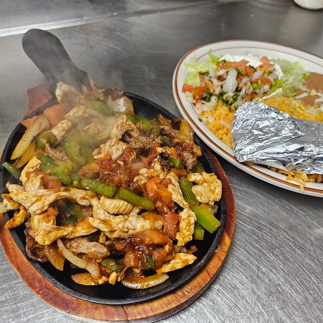 Chicken, Steak or Combo Fajita.