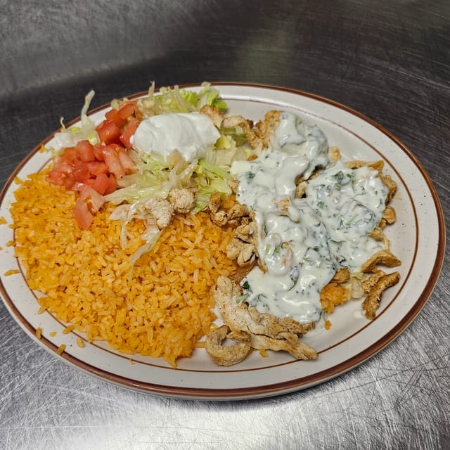 Lunch Pollo Con Cilantro.